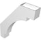 Ekena Millwork 5 1/2-in. W x 28-in. D x 34-in. H Merced Architectural Grade PVC Knee Brace BRCP055X28X34MRC - alternate 3